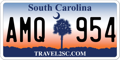 SC license plate AMQ954