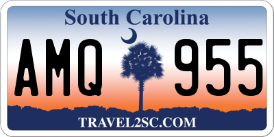 SC license plate AMQ955