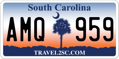 SC license plate AMQ959
