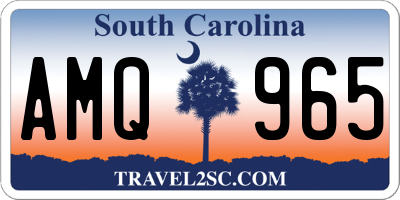 SC license plate AMQ965