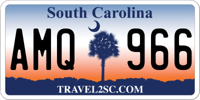 SC license plate AMQ966