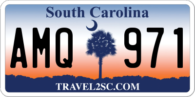 SC license plate AMQ971