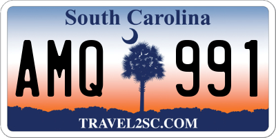 SC license plate AMQ991