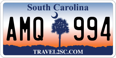 SC license plate AMQ994