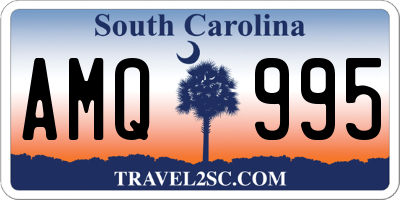 SC license plate AMQ995
