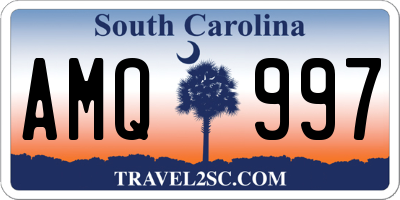 SC license plate AMQ997