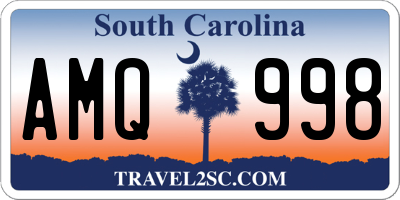 SC license plate AMQ998
