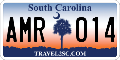 SC license plate AMR014
