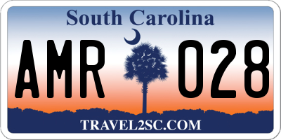 SC license plate AMR028