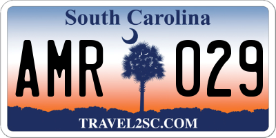SC license plate AMR029