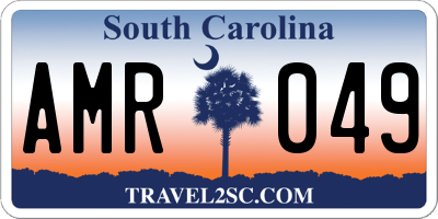 SC license plate AMR049