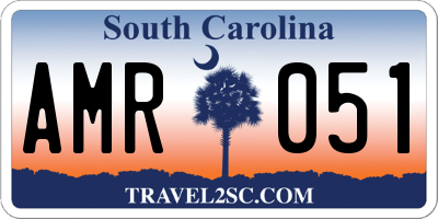 SC license plate AMR051
