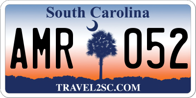 SC license plate AMR052