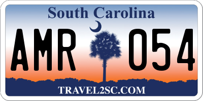 SC license plate AMR054