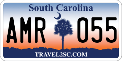 SC license plate AMR055