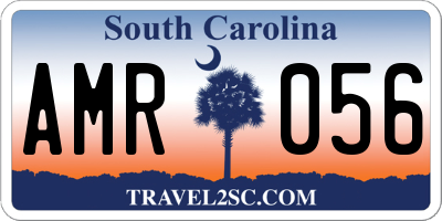 SC license plate AMR056