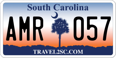 SC license plate AMR057