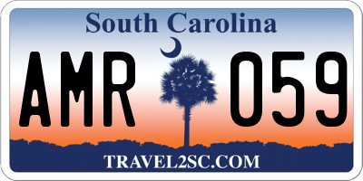 SC license plate AMR059