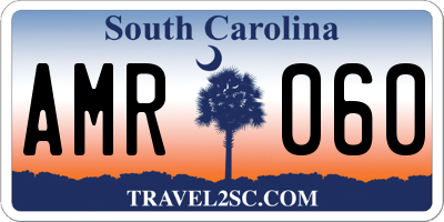 SC license plate AMR060
