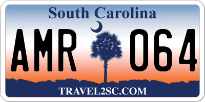 SC license plate AMR064