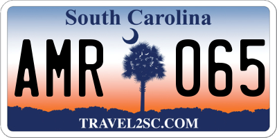 SC license plate AMR065