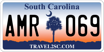 SC license plate AMR069
