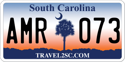 SC license plate AMR073