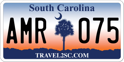 SC license plate AMR075