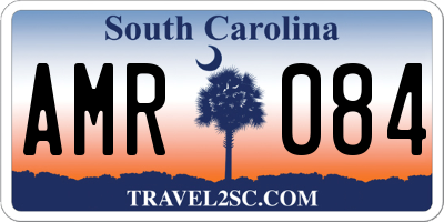 SC license plate AMR084