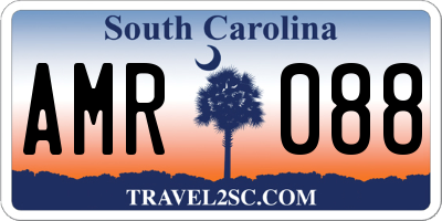 SC license plate AMR088