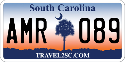 SC license plate AMR089