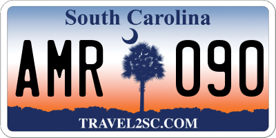 SC license plate AMR090
