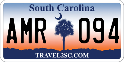 SC license plate AMR094