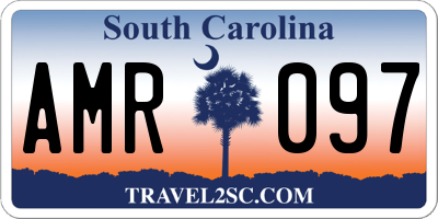 SC license plate AMR097