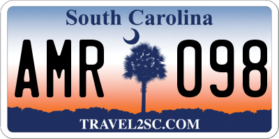 SC license plate AMR098
