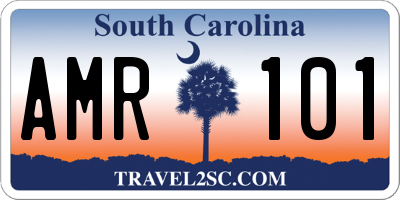 SC license plate AMR101