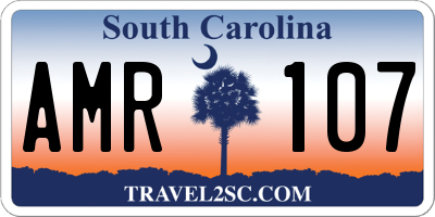 SC license plate AMR107
