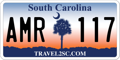 SC license plate AMR117