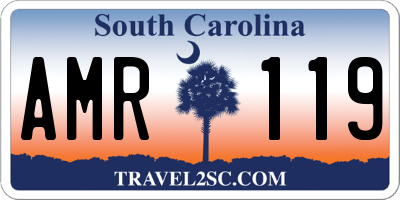 SC license plate AMR119