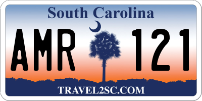 SC license plate AMR121