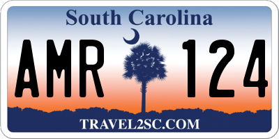 SC license plate AMR124