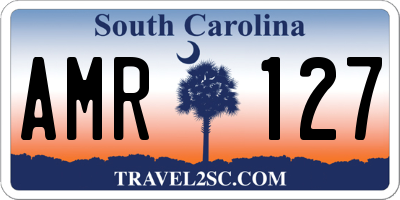 SC license plate AMR127