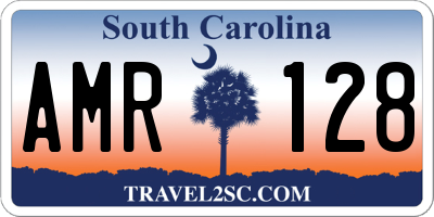 SC license plate AMR128