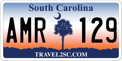 SC license plate AMR129