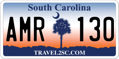 SC license plate AMR130