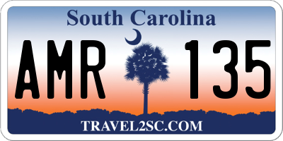 SC license plate AMR135