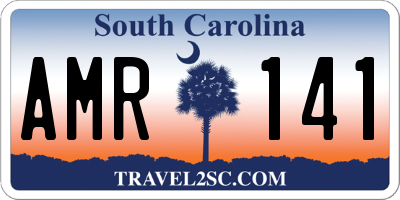 SC license plate AMR141