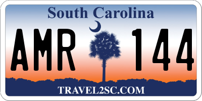 SC license plate AMR144