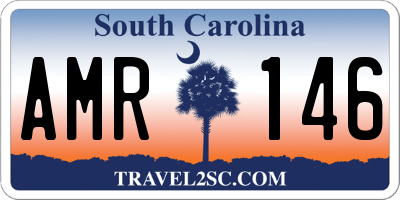 SC license plate AMR146