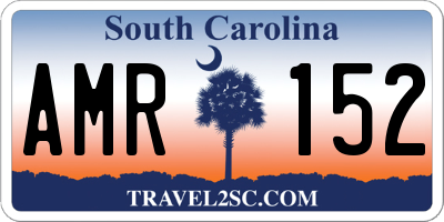 SC license plate AMR152